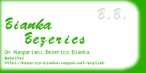 bianka bezerics business card